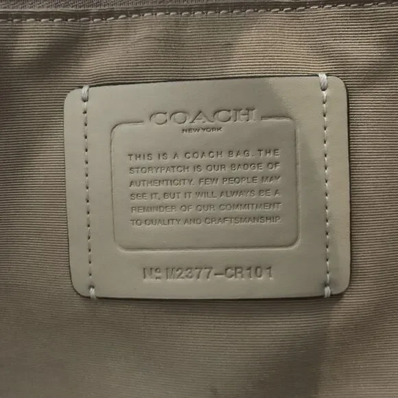 COACH Smith Tote CR101 Violet Checkerboard Print Leather Shoulder Bag - Picture 13 of 16